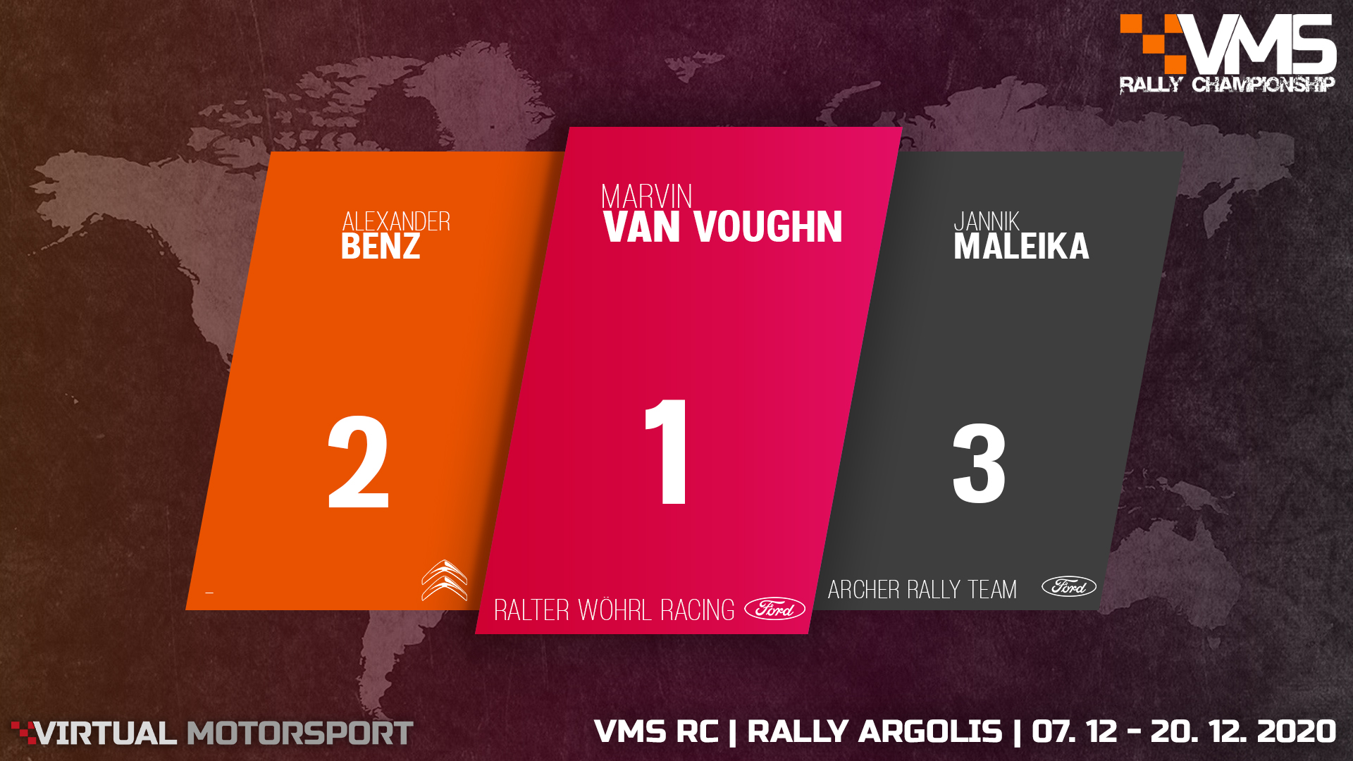 VMS Rally Championship 01  Rally Agrolis  Podium – VirtualMotorsport